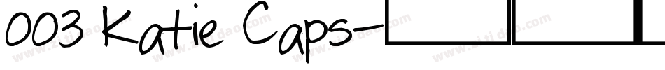 003 Katie Caps字体转换